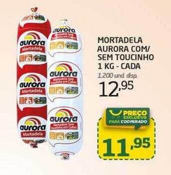 Cooper Mortadela Aurora Com-sem Toucinho - Cada oferta