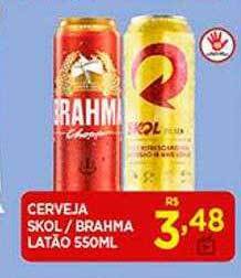 Supermercado Porecatu Cerveja Skol-brahma Latão oferta