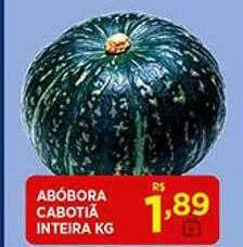 Supermercado Porecatu Abóbora Cabotiá Inteira Kg oferta