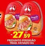 Supermercado Porecatu Presunto Perdigão Trad. Fatiado Kg oferta