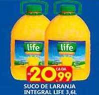 Supermercado Porecatu Suco De Laranja Integral Life oferta
