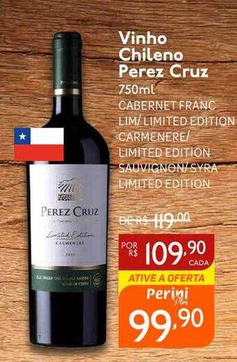 Perini Vinho Chileno Perez Cruz oferta