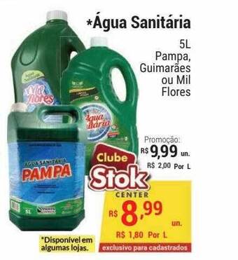 água Sanitária Pampa Guimarães Ou Mil Flores