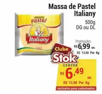 Massa De Pastel Italiany Dg Ou Dl