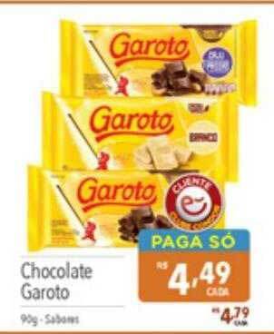 Supermercados Condor Chocolate Garoto oferta