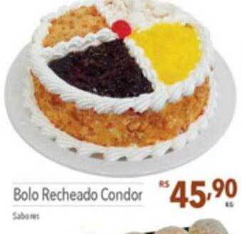 Supermercados Condor Bolo Recheado Condor oferta