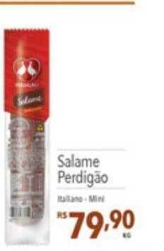 Supermercados Condor Salame Perdigão oferta