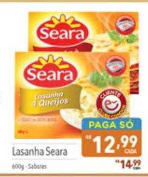 Supermercados Condor Lasanha Seara oferta