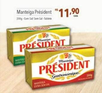 Supermercados Condor Manteiga Président oferta