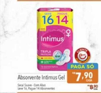 Supermercados Condor Absorvente Intimus Gel oferta