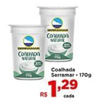 Shibata Supermercados Coalhada Serramar 170g oferta