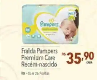 Fralda Pampers Premium Care Recém-nascido