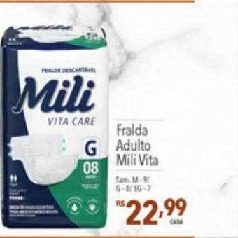 Supermercados Condor Fralda Adulto Mili Vita oferta