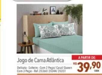 Supermercados Condor Jogo De Cama Atlântica oferta
