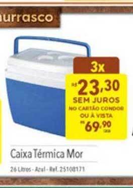 Supermercados Condor Caixa Térmica Mor oferta