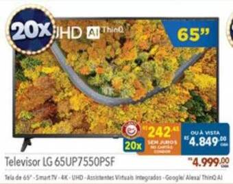 Supermercados Condor Televisor Lg 65up7550psf oferta