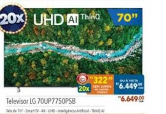 Supermercados Condor Televisor Lg 70up7750psb oferta