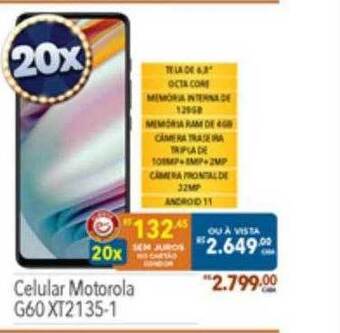 Supermercados Condor Celular Motorola G60 Xt2135-1 oferta