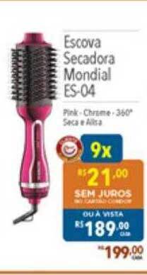 Supermercados Condor Escova Secadora Mondial Es-04 oferta