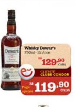 Supermercados Condor Whisky Dewar's oferta