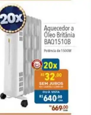 Supermercados Condor Aquecedor A óleo Britânia Baq 15 10b oferta