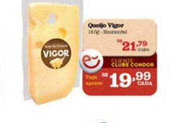 Supermercados Condor Queijo Vigor oferta