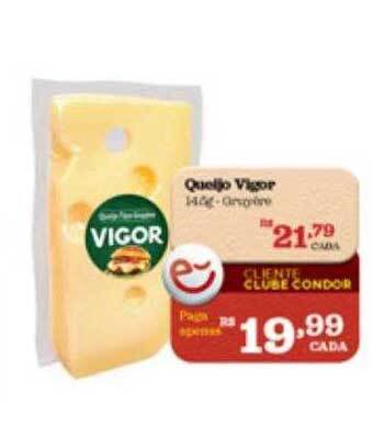 Supermercados Condor Queijo Vigor oferta