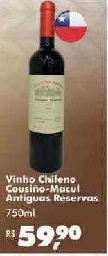 Big Box Vinho Chileno Cousiño-macul Antiguas Reservas oferta