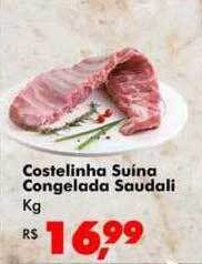 Big Box Costelinha Suína Congelada Saudali Kg oferta