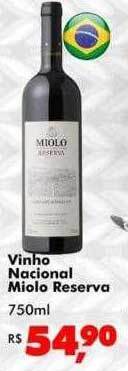 Big Box Vinho Nacional Miolo Reserva oferta