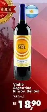 Big Box Vinho Argentino Rincón Del Sol oferta
