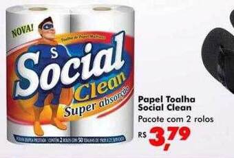 Big Box Papel Toalha Social Clean oferta