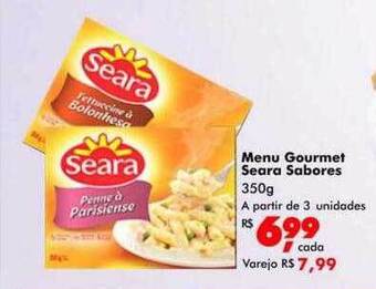 Big Box Menu Gourmet Seara Sabores oferta