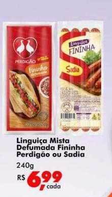 Big Box Linguiça Mista Defumada Fininha Perdigão Ou Sadia oferta