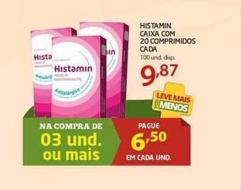 Cooper Histamin Caixa Com 20 Comprimidos Cada oferta