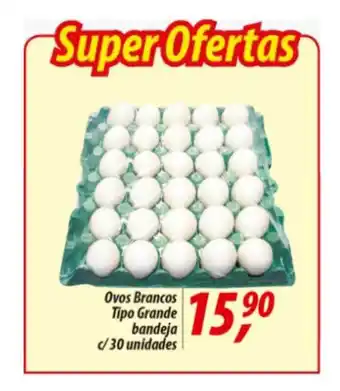 Ovos Brancos Tipo Grande Bandeja C 30 Unidades