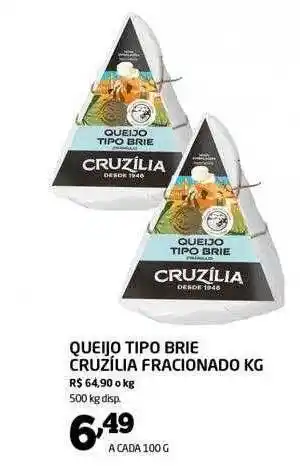 Queijo Tipo Brie Cruzília Fracionado Kg