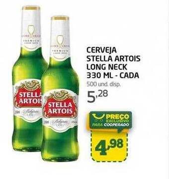 Cooper Cerveja Stella Artois Long Neck oferta