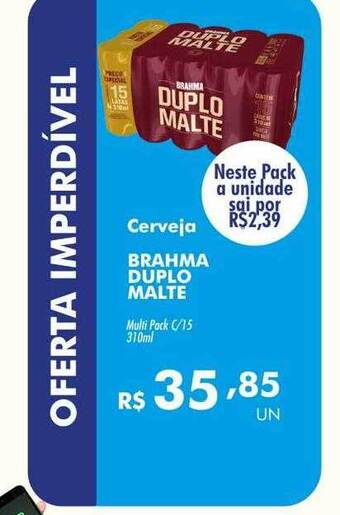 Irani Supermercados Cerveja Brahma Duplo Malte oferta