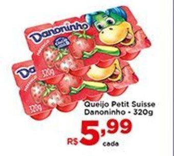 Shibata Supermercados Queijo Petit Suisse Danoninho 320g oferta
