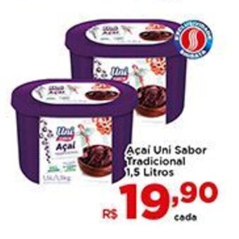 Shibata Supermercados Acai Uni Sabor Tradicional 1.5L oferta