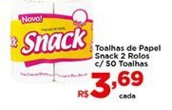 Shibata Supermercados Toalhas de Papel Snack 2 Rolos c/50 Toalhas oferta