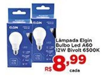 Lampada Elgin Bulbo Led A60 12w Bivolt 6500K
