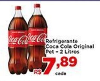 Shibata Supermercados Refrigerante Coca Cola Original pet 2L oferta