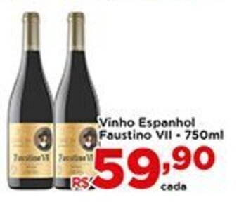 Shibata Supermercados Vinho Espanhol Faustino VII 750ml oferta