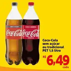 Mini Extra Coca Cola sem açúcar oferta