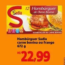 Mini Extra Hambúrguer Sadia Carne oferta