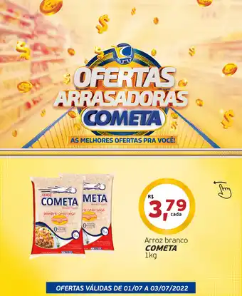 Cometa Supermercados Arroz branco Cometa 1kg oferta
