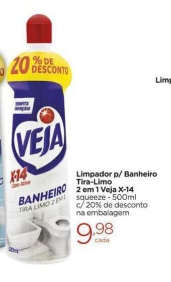 Carrefour Market Limpador p/ Banheiro Tira-Limo 2 em 1 Veja X-14 oferta