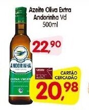 Cercadão Azeite Oliva Extra Andorinha Vd 500ml oferta